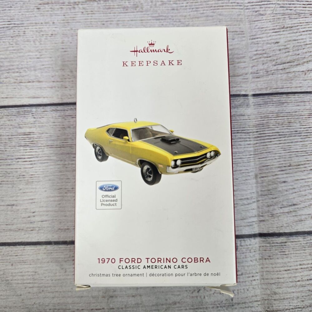 Hallmark Keepsake 1970 Ford Torino Cobra Ornament New